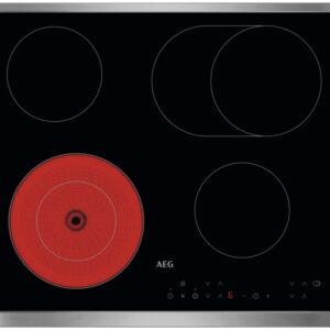 Placa Vitrocer?mica S?rie 3000 Radiant TN64RA06XB 4 Zonas 7000W (Preto) - AEG