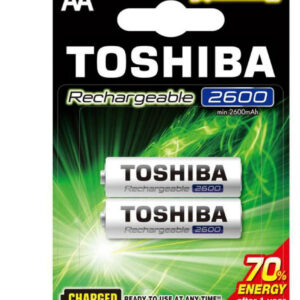 Pilha Recarregável R6 2600mAh Bl2 - TOSHIBA