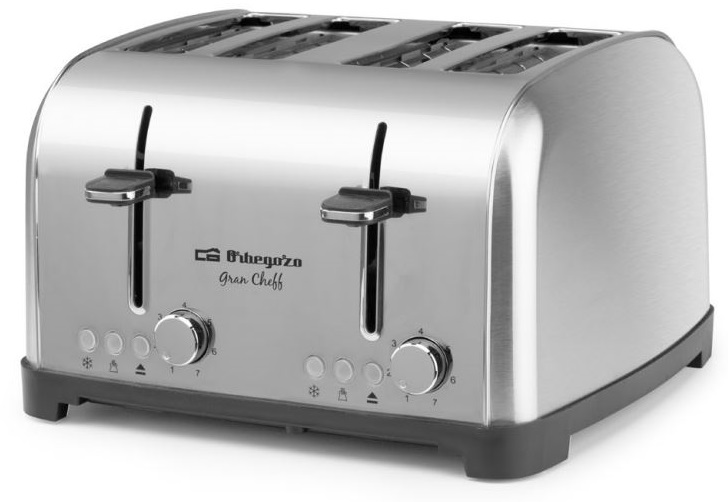 Torradeira 1700W (Inox) - ORBEGOZO