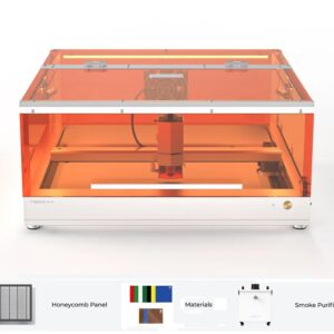 Máquina de Corte e Gravação a Laser L2 20W c/ Painel Favo de Mel e Purificador de Fumo - TOOCAA