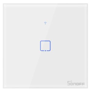 Interruptor de Parede Simples Táctil Inteligente Wi-Fi - Sonoff T0EU1C-TX