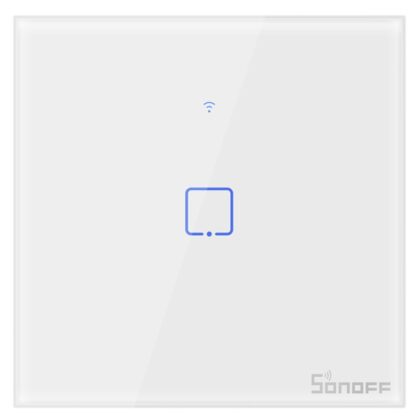 Interruptor de Parede Simples Táctil Inteligente Wi-Fi - Sonoff T0EU1C-TX
