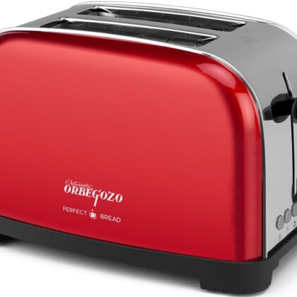 Torradeira Vintage 850W (Vermelho) - ORBEGOZO