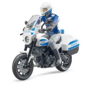 Pol?cia c/ mota Ducati Scrambler - BRUDER