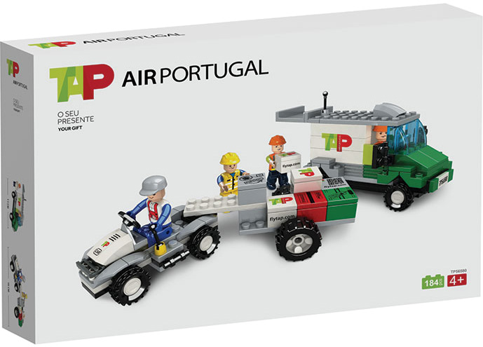 Carrinha Catering + Carro Bagagens + 4 Figuras - TAP