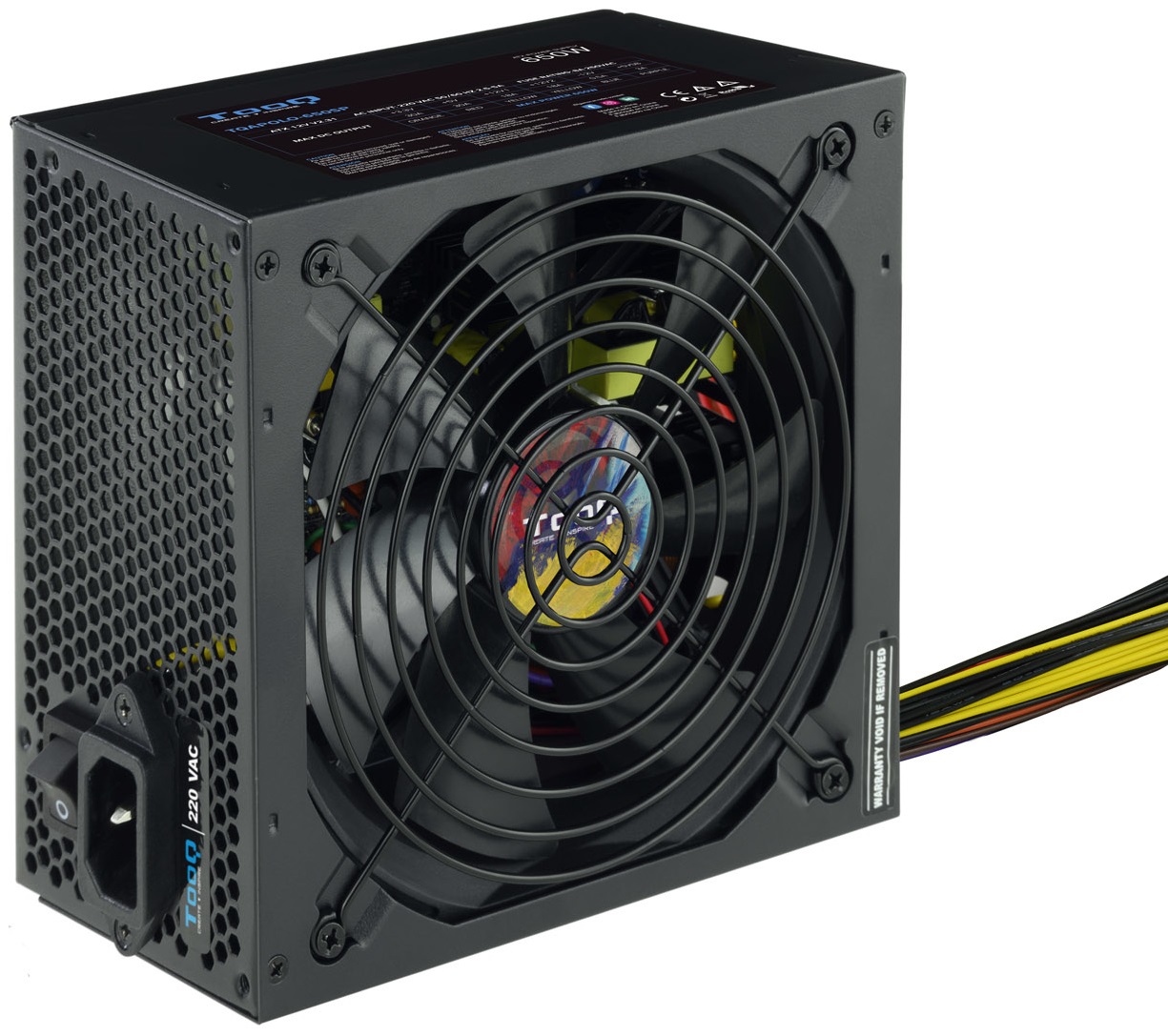 Fonte de Alimentação 650W 20+4 pin ATX (Preto) - TOOQ
