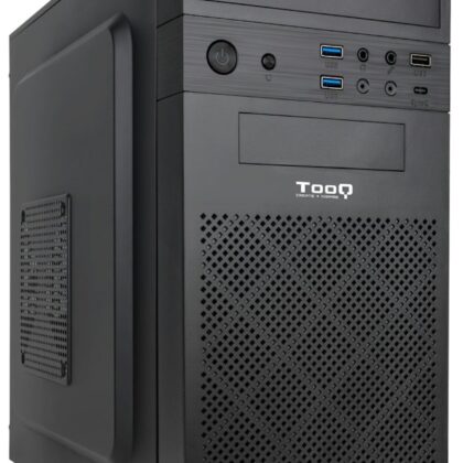 Caixa Micro-ATX c/ Leitor de cartões + 2x USB 3.2 (Preto) - TOOQ