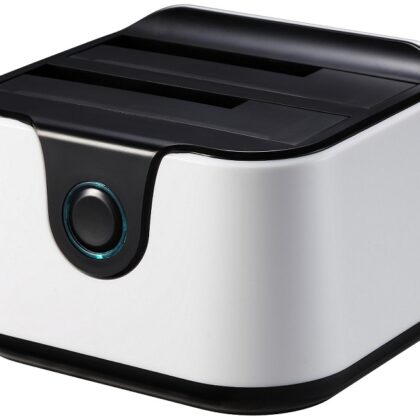 Docking Station Dupla USB 3.0 (Branco) - TooQ