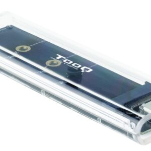 Caixa Externa p/ Disco SSD M.2 NGFF/NVMe RGB (Transparente) - TOOQ