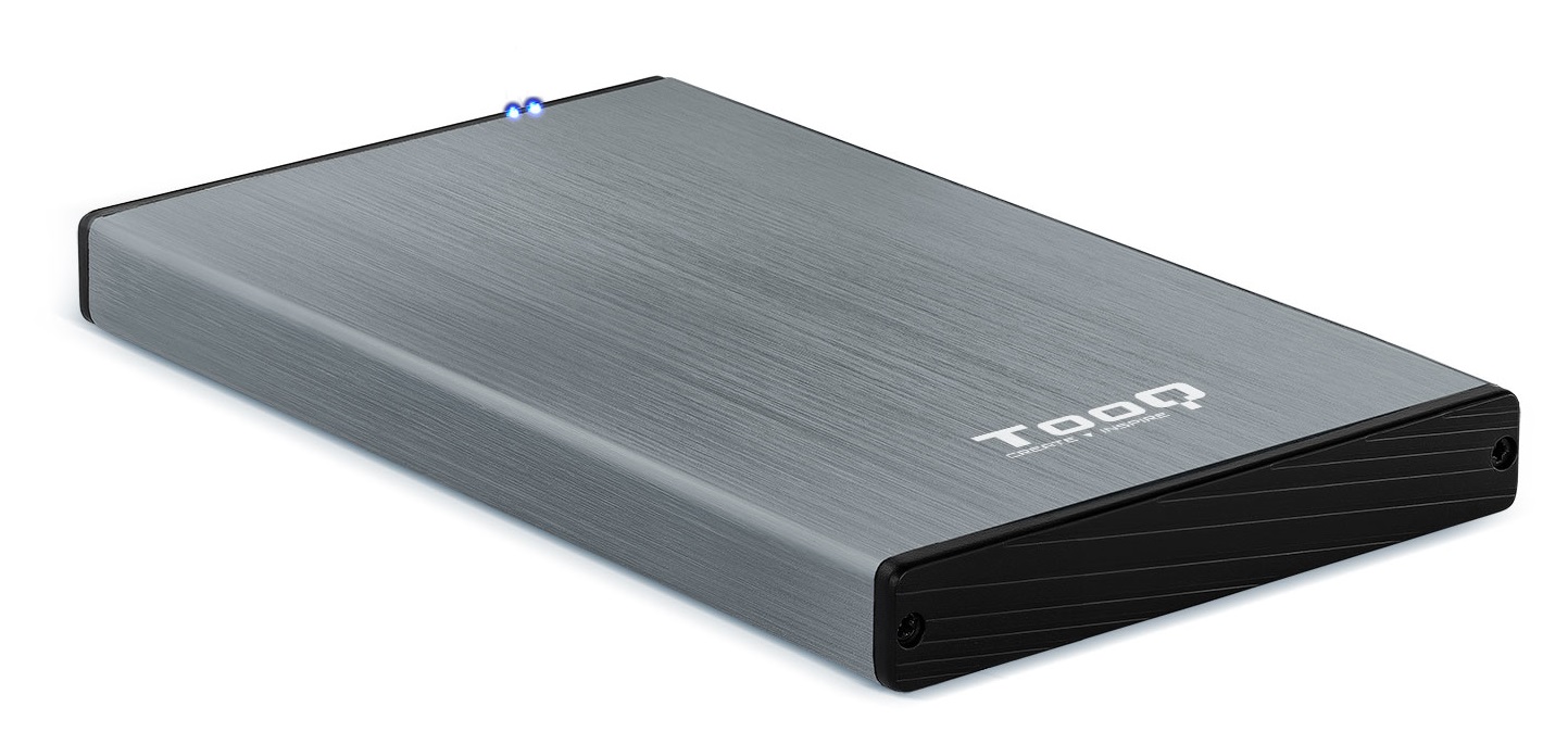 Caixa Externa p/ Discos 2.5 HDD/SSD (Cinzento) - TOOQ