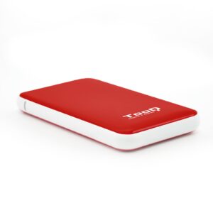 Caixa Externa USB3.1 p/ Disco Rígido HDD 2.5 (Vermelho) - TooQ