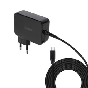 Carregador de Port?ti USB-C PD3.0 90W (Preto) - TOOQ