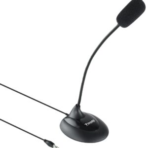 Microfone Multim?dia Flex?vel Jack 3,5mm (Preto) - TooQ