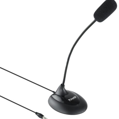 Microfone Multimédia Flexível Jack 3,5mm (Preto) - TooQ