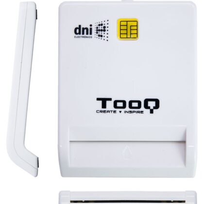 Leitor SmartCard p/ Cartões Identificação/Cidadão/DNI USB2.0 (Branco) - TooQ