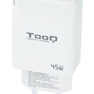 Carregador USB-C/PD + USB-A/QC 45W (Branco) - TOOQ