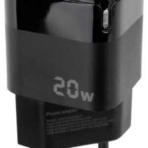Carregador USB-C PD 20W (Preto) - TOOQ