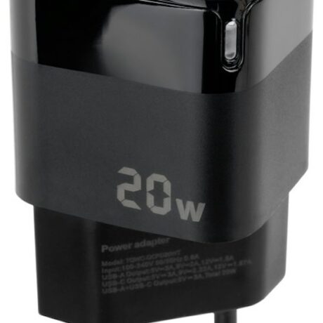 Carregador USB-C PD 20W (Preto) - TOOQ