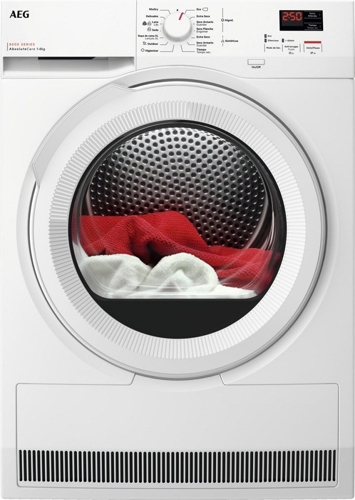 Máquina de Secar Roupa 8Kg A+++ TR808A2OB (Branco) - AEG