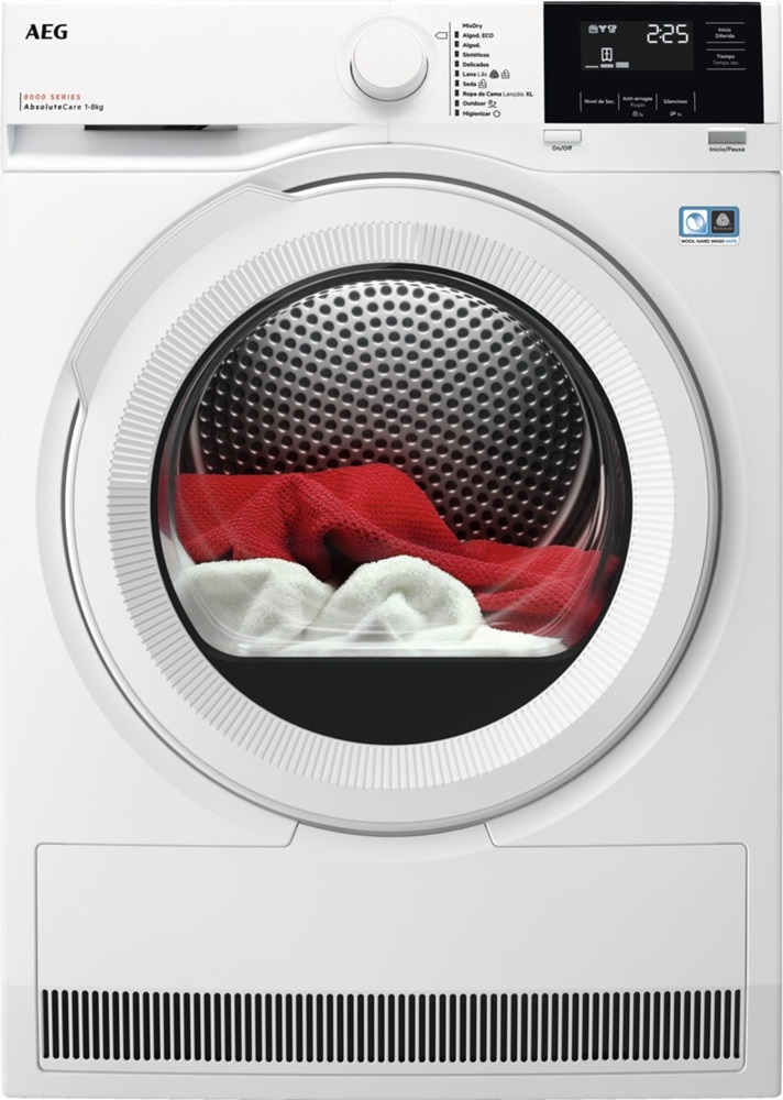 Máquina de Secar Roupa 8Kg 1400RPM TR818A2OB (Branco) - AEG