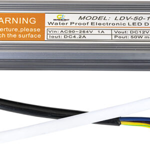 Fonte Alimenta??o Estanque IP67 12V DC 4,2A 50W c/ Fios