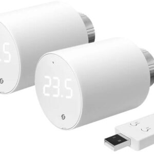 Pack 2x Válvula de Radiador Termostático BLU TRV WiFi/Bluetooth + Unidade de Controlo - SHELLY