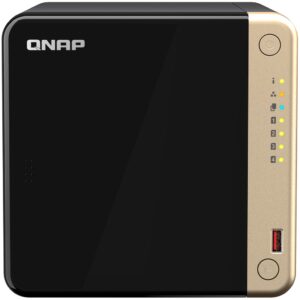 NAS TS-464 4 Bay Tower Intel Celeron N5095 8GB DDR4 QTS (Preto) - QNAP