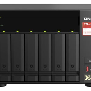 NAS TS-673A 6 Ba?as Tower Ethernet LAN Preto V1500B - QNAP
