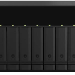 NAS TS-873A 8 Bay Tower Ethernet LAN AMD Ryzen Embedded V1500B 8GB DDR4 (Preto) - QNAP