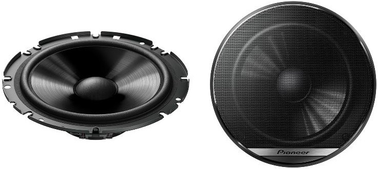 Colunas Auto de 2 Vias Separadas 6,5 300W (Preto) - PIONEER