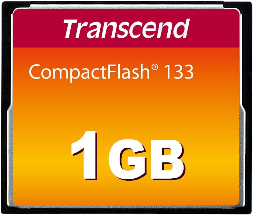 Cartão de Memória 1GB CF 133x Compact Flash - TRANSCEND