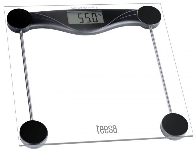 Balança Digital de Banho (180Kg) Vidro - TEESA
