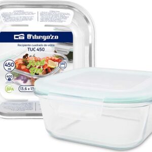 Recipiente Quadrado de Vidro (450ml) - ORBEGOZO