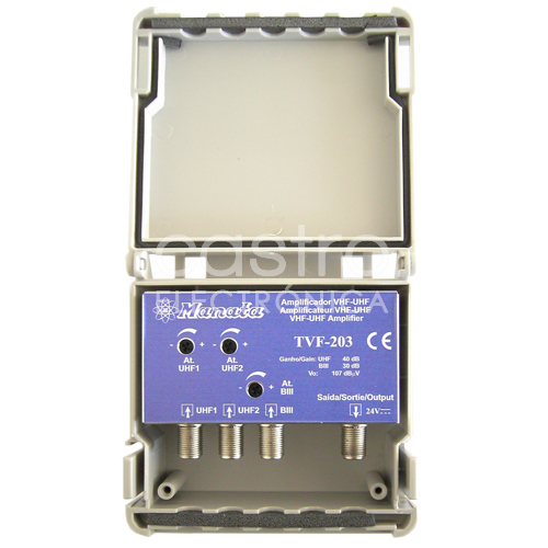 Amplificador de Mastro (5G) 2 UHF + 1 VHF - MANATA