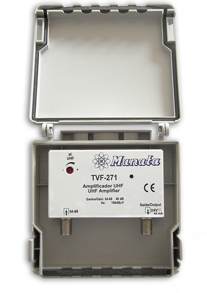 Amplificador TDT Canal 54/69 - 40 dB - 106dBìV - MANATA