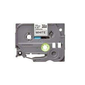 Fita p/ Etiquetadora Brother 12mm (Preto/Branco) - BROTHER