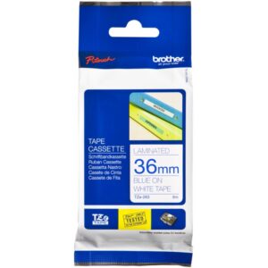Fita Laminada TZe-315 Azul Sobre Branco (8 mts/3,6cm) - BROTHER