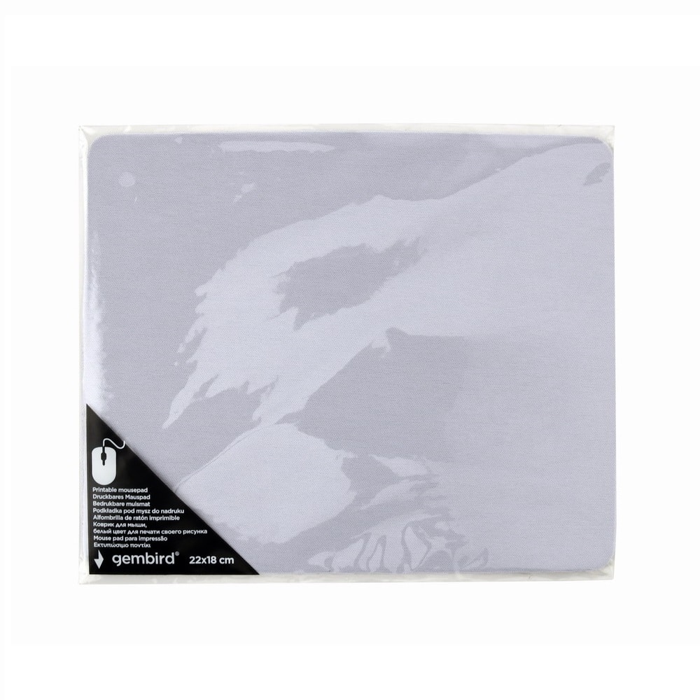 Tapete Para Rato Printable Gembird Pequeno 220*180mm Branco