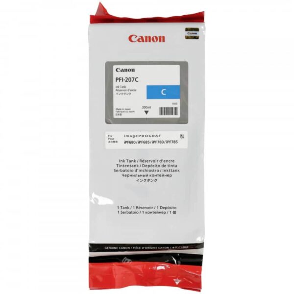 Tinteiro Original Canon PFI207 Azul