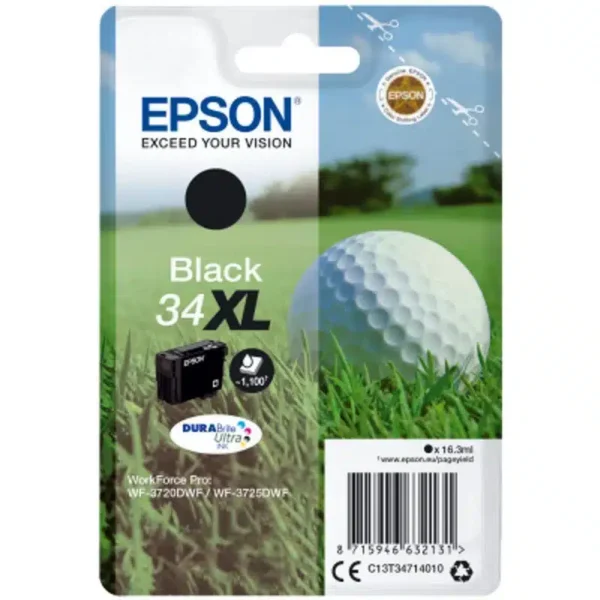 Tinteiro Original Epson nº34 XL Alta Capacidade Preto