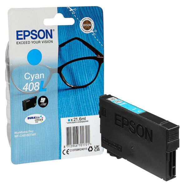 Tinteiro Original Epson nº408L Azul