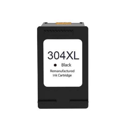 Tinteiro Remanufaturado HP 304XL Preto Mostra Nível de Tinta Substitui N9K08AE/N9K06AE