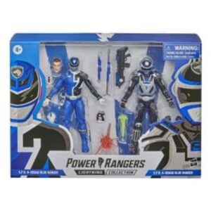 Pack 2 Figura Hasbro Blue Ranger A and Blue Ranger B - Power Rangers