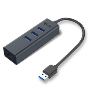 Hub USB A - 3x USB A 3.0 / RJ45 (Cinzento) - I-TEC