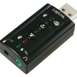 Placa de Som 7.1 Externa USB2.0 - LOGILINK