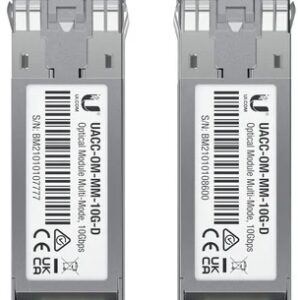 Pack 2x M?dulos Transcetor de Rede Fibra ?tica 10000 Mbit/s - UBIQUITI