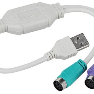 Cabo Adaptador USB - PS/2 - GEMBIRD