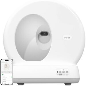 Caixa de Areia UCAT C10 Pro c/ Auto Limpeza Inteligente e C?mara p/ Gatos - UBPET
