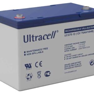 Bateria de Gel 12V 75Ah (258 x 168 x 208 mm) - Ultracell