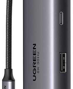 Hub USB-C 6-EM-1 Revodok (2x HDMI / 2x USB-C / 2x USB-A) - UGREEN